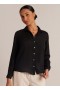 Button Down | Women Bella Dahl Linen Pocket Button Down - Vintage Black