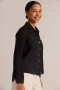 Button Down | Women Bella Dahl Linen Pocket Button Down - Vintage Black