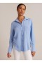 Button Down | Women Bella Dahl Single Pocket Shirt - Fresh Sky