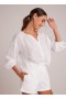 Long Sleeve | Women Bella Dahl Shirred Neck Blouse - White