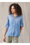 Long Sleeve | Women Bella Dahl Split Back Button Down - Medium Ombre Wash