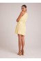 Mini Dresses | Women Bella Dahl Gathered Halter Dress With Braided Belt - Citron Yellow