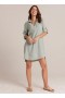 Mini Dresses | Women Bella Dahl Long Sleeve A-Line Shirt Dress - Oasis Green