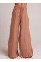 Pants | Women Bella Dahl High Waisted Linen Pleated Pant - Desert Brown
