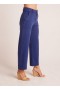 Pants | Women Bella Dahl Saige Wide Leg Crop - Tropical Navy
