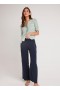 Pants | Women Bella Dahl Smocked Waist Wide Leg - Endless Sea