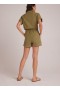 Rompers & Jumpsuits | Women Bella Dahl Searose Romper With Belt - Tropical Olive