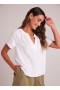 Short Sleeve | Women Bella Dahl Flowy Short Sleeve Pullover - White
