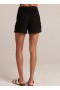 Shorts | Women Bella Dahl Belted Pleat Front Short - Black
