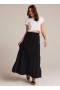 Skirts | Women Bella Dahl Ladder Trim Tiered Maxi Skirt - Black