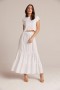Skirts | Women Bella Dahl Ladder Trim Tiered Maxi Skirt - White