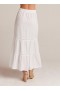 Skirts | Women Bella Dahl Ladder Trim Tiered Maxi Skirt - White