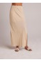 Skirts | Women Bella Dahl Side Slit Bias Maxi Skirt - Classic Khaki