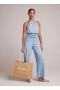Sleeveless | Women Bella Dahl Side Tie Button Halter - Caribbean Wash