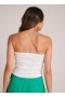 Sleeveless | Women Bella Dahl Smocked Tube Top - White
