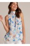 Sleeveless | Women Bella Dahl Tie Back Halter Top - Malibu Floral Print