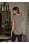 T-Shirts | Women Bella Dahl V-Neck Tee - Soft Army