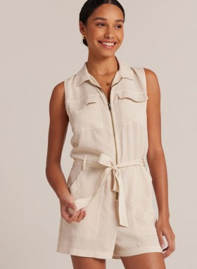 Rompers & Jumpsuits | Women Bella Dahl Zip Front Romper - Cliffside