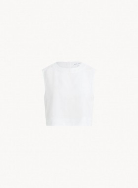 Sleeveless | Women Bella Dahl Boxy Button Back Top - White