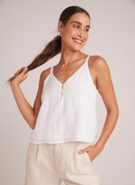 Sleeveless | Women Bella Dahl Button Front Cami - White