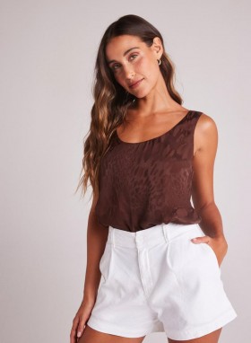 Sleeveless | Women Bella Dahl Scoop Neck Tank - Cafu00e9 Noir