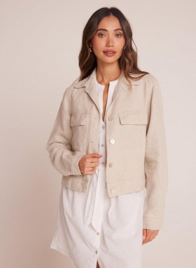 Sweaters & Jackets | Women Bella Dahl Flap Pocket Shirt Jacket - Linen Sand