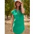 Mini Dresses | Women Bella Dahl Cap Sleeve Henley Dress - Tropical Green