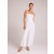 Rompers & Jumpsuits | Women Bella Dahl Wide Leg Smocked Ruffle Jumpsuit - White