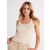 Sleeveless | Women Bella Dahl Rounded Neck Linen Jersey Tank - Seashell Sand