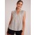 Sleeveless | Women Bella Dahl Shirred Pullover Cap Sleeve - Eze Slub Stripe