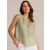 Sleeveless | Women Bella Dahl Sleeveless Shirred Shoulder Blouse - Pale Palm