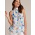 Sleeveless | Women Bella Dahl Tie Back Halter Top - Malibu Floral Print