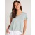 T-Shirts | Women Bella Dahl Side Slit V-Neck Tee - Oasis Green