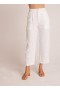  Calças | Calça feminina Bella Dahl Relaxed com pregas frontais - Branca