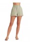 Shorts | Shorts femininos Bella Dahl Callie com babados - Verde Militar