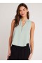  Blusa sem mangas feminina Bella Dahl - Verde Oasis