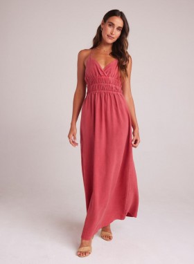  Gúnaí Maxi | Gúna Maxi Cami Smocáilte Bella Dahl do Mhná - Riviera Red