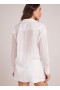  Camicia con bottoni | Camicia da uomo Bella Dahl Boyfriend con bottoni - Bianca