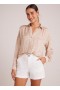  Camicia con bottoni | Camicia fluida Bella Dahl da donna - Stampa Salvador Sand