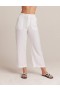  Pantaloni | Bella Dahl Blakely Utility Wide Leg Crop da donna - Bianco