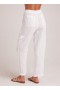  Pantaloni | Pantaloni cargo in lino plissettato Bella Dahl da donna - Bianco