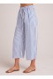  Pantaloni | Bella Dahl Ruffle Waist Wide Leg Crop da donna - Bahia Breeze Stripe
