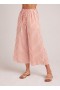  Pantaloni | Bella Dahl Ruffle Waist Wide Leg Crop da donna - Sunset Blaze Stripe