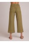  Pantaloni | Donna Bella Dahl Saige Wide Leg Crop - Army Fern