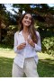  Button Down | Dame Bella Dahl Linen Lomme Button Down - Hvit
