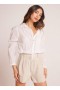  Langermet | Dame Bella Dahl Pintuck Crop Button Down - Hvit