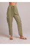  Bukser | Dame Bella Dahl Zephyr Tie Pocket Utility Pant - Khaki Army