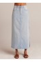  Skjørt | Dame Bella Dahl Indigo Sideslitt Skjørt - Ocean Mist Wash