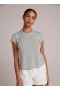  T-skjorter | Dame Bella Dahl Baby Crew T-skjorte - Oasis Green