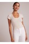  T-skjorter | Dame Bella Dahl Cropped Scoop Neck T-skjorte - Khaki Stone